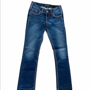 Silver Jeans suki mid slim boot jogs jeans